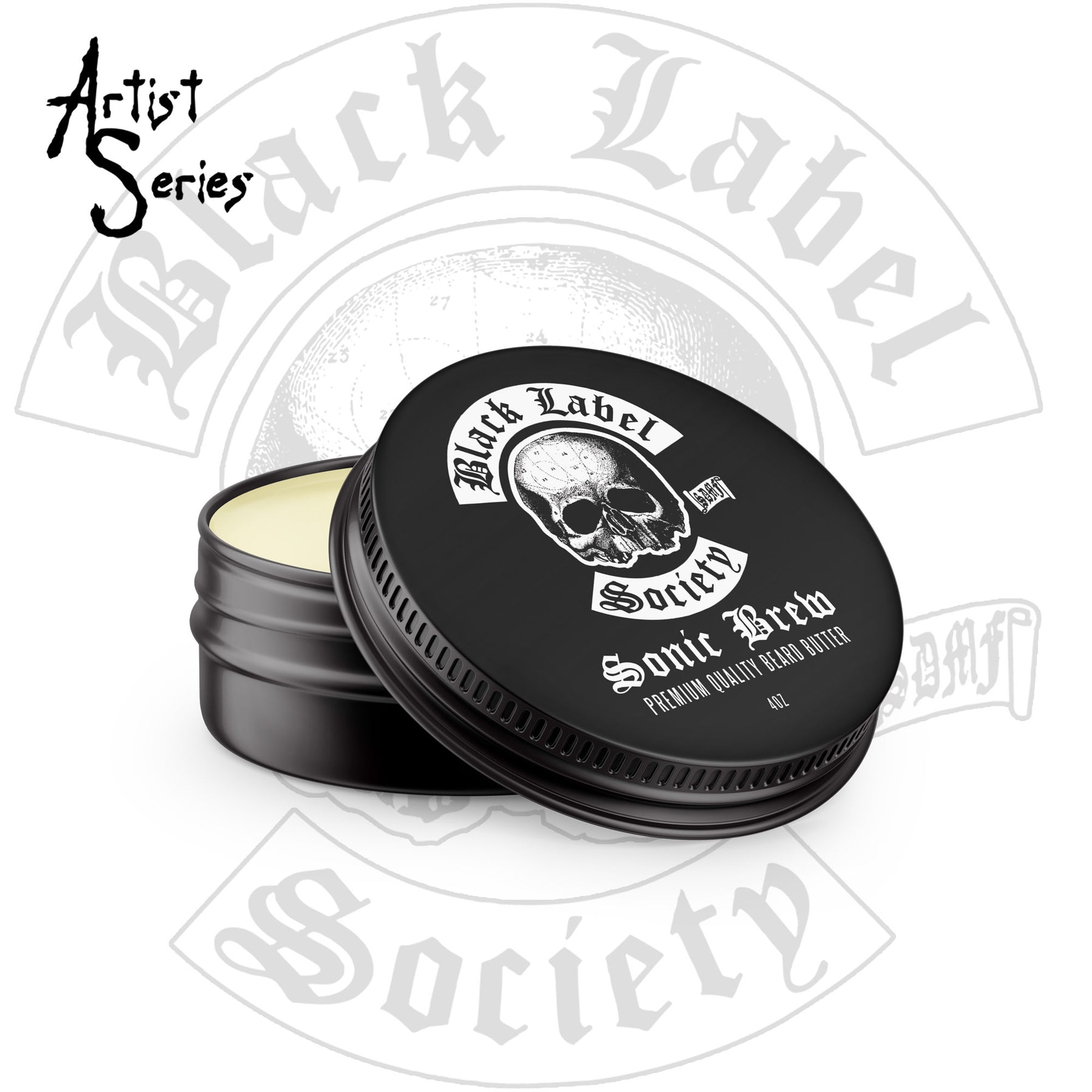 Black Label Society Sonic Brew Scented Beard Butter by Mad Viking 4 ounce round tin