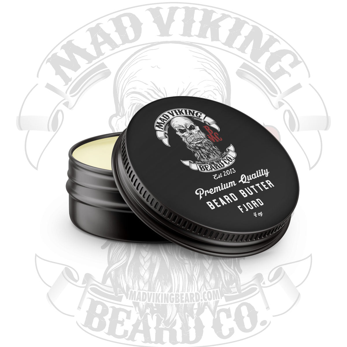 Mad Viking Fjord Beard Butter 4 ounce round tin